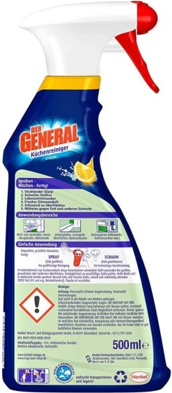 Der General Küchenreiniger Zitrone Spray 500 Ml Reinigungsmittel Reiniger -Bissell Shop 026a841b ac6a 4da5 8465 08a8e056c52e
