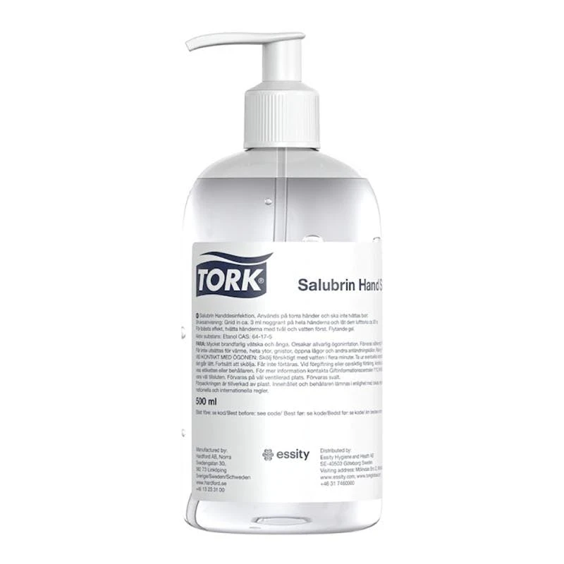 TORK Salubrin Händedesinfektionsgel 911103 Hygienische Händedesinfektion 500 Ml Flasche 3 TORK Salubrin Händedesinfektionsgel 911103 Hygienische Händedesinfektion 500 Ml Flasche