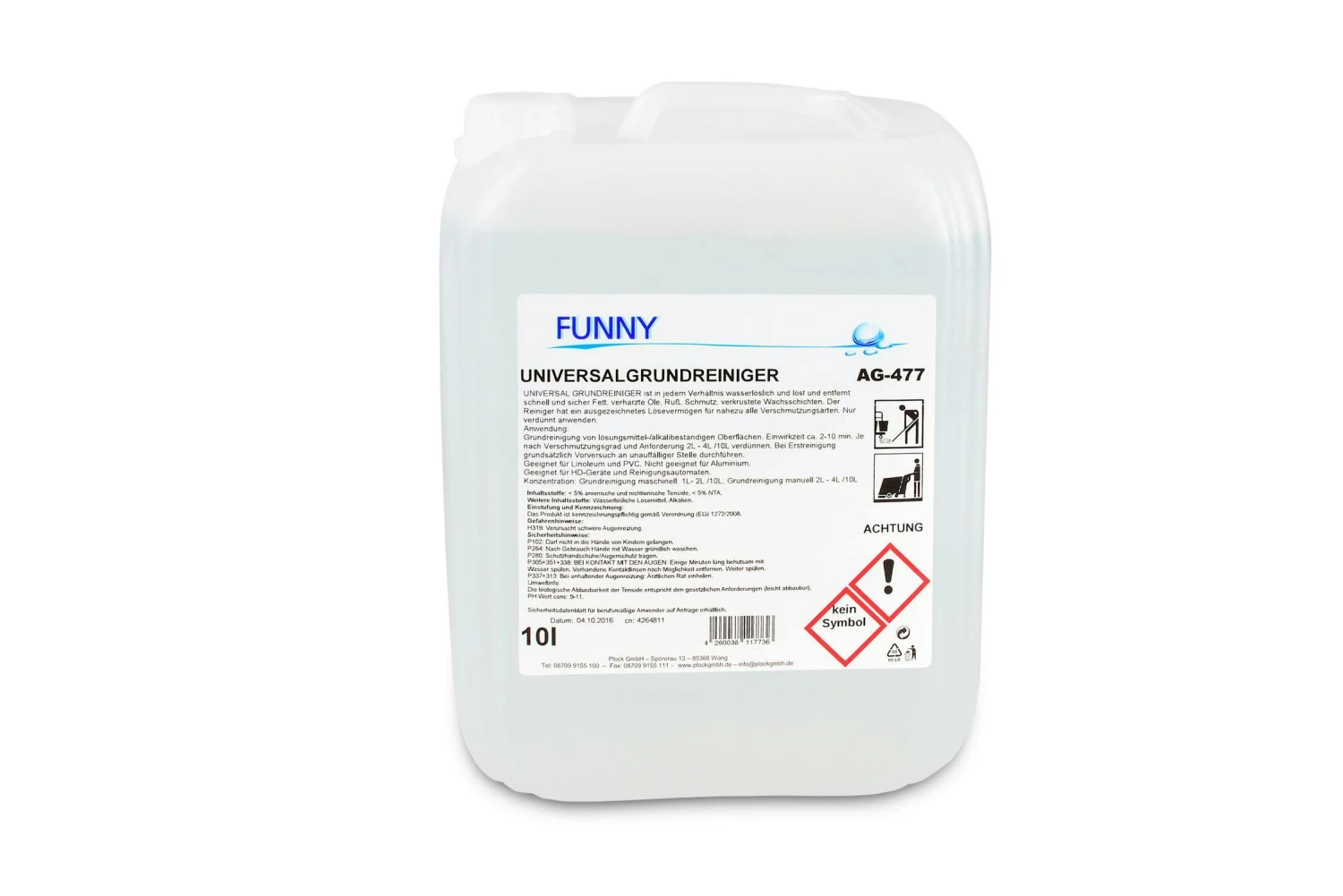 Funny Universalgrundreiniger, Fettlösend, 10 Liter 3 Funny Universalgrundreiniger, Fettlösend, 10 Liter