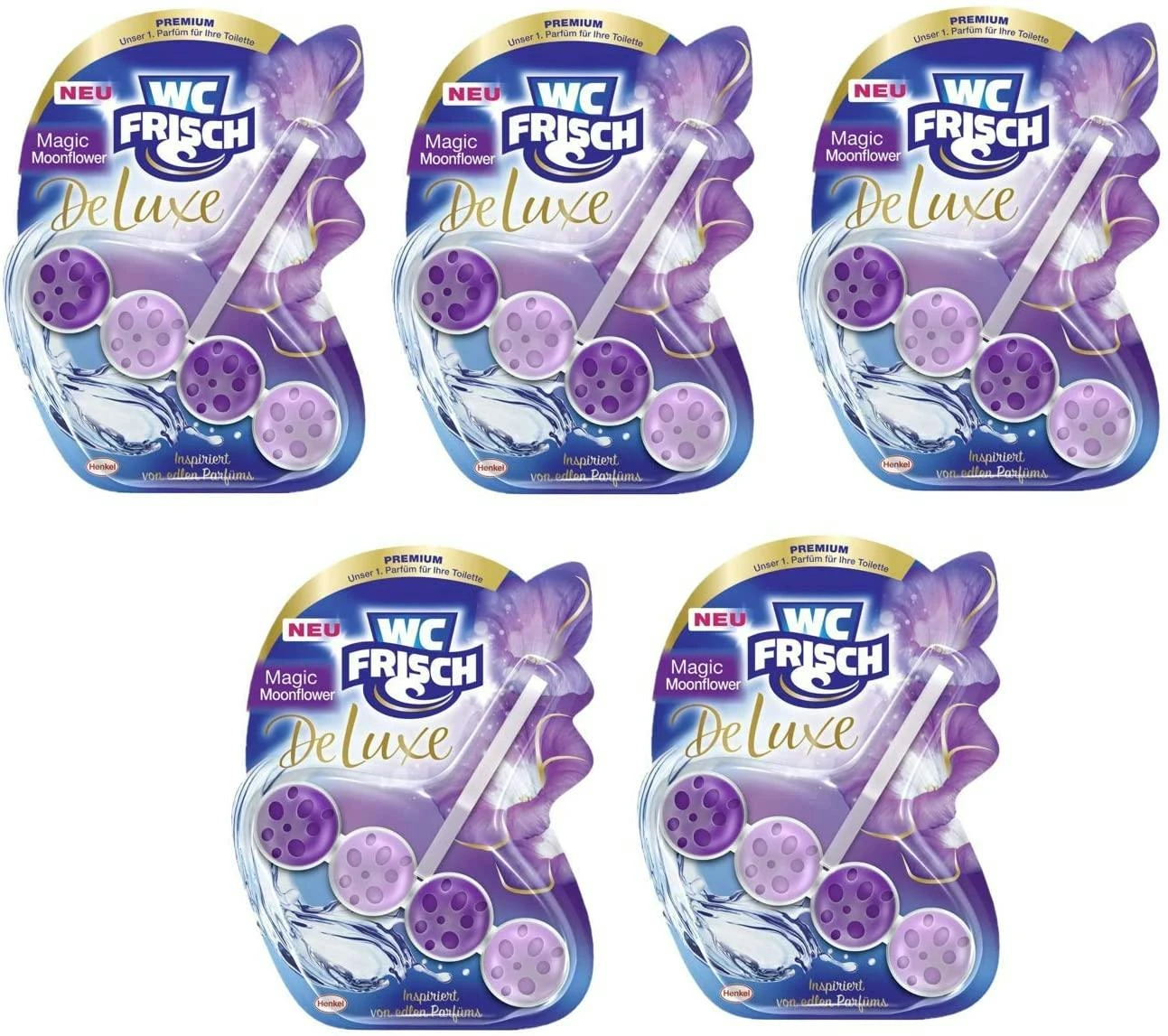 WC-Frisch DeLuxe Magic Moonflower 10x50g WC Reiniger WC Duftspüler Reinigung 4 WC-Frisch DeLuxe Magic Moonflower 10x50g WC Reiniger WC Duftspüler Reinigung – Bild 2