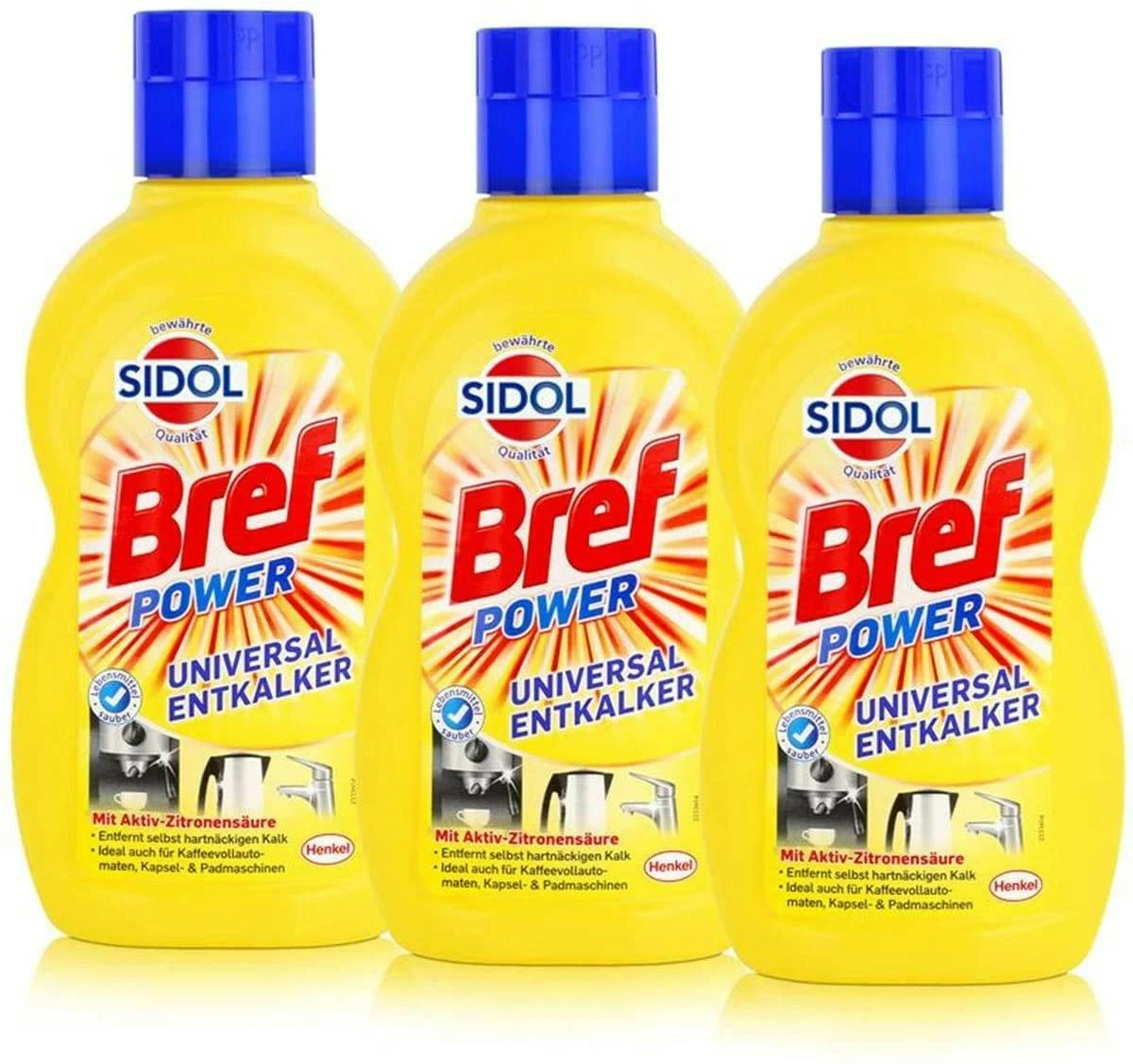 Bref Sidol Universal-Entkalker 3x500 Ml Reiniger Reinigungsmittel Sauberkeit 3 Bref Sidol Universal-Entkalker 3x500 Ml Reiniger Reinigungsmittel Sauberkeit