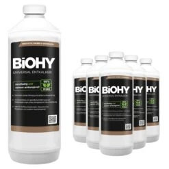 BiOHY Universal Entkalker (6x1l Flasche) | Konzentrat Für 20 Entkalkungsvorgänge Pro Flasche | Kompatibel Mit Allen Kaffeevollautomaten