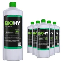 BiOHY Spülmittel (9x1l Flasche) | Frei Von Schädlichen Chemikalien & Biologisch Abbaubar | Glanz- & Fettlöseformel -Bissell Shop 51e5b1eb a538 4fb4 899d 5b6af880bb28 1