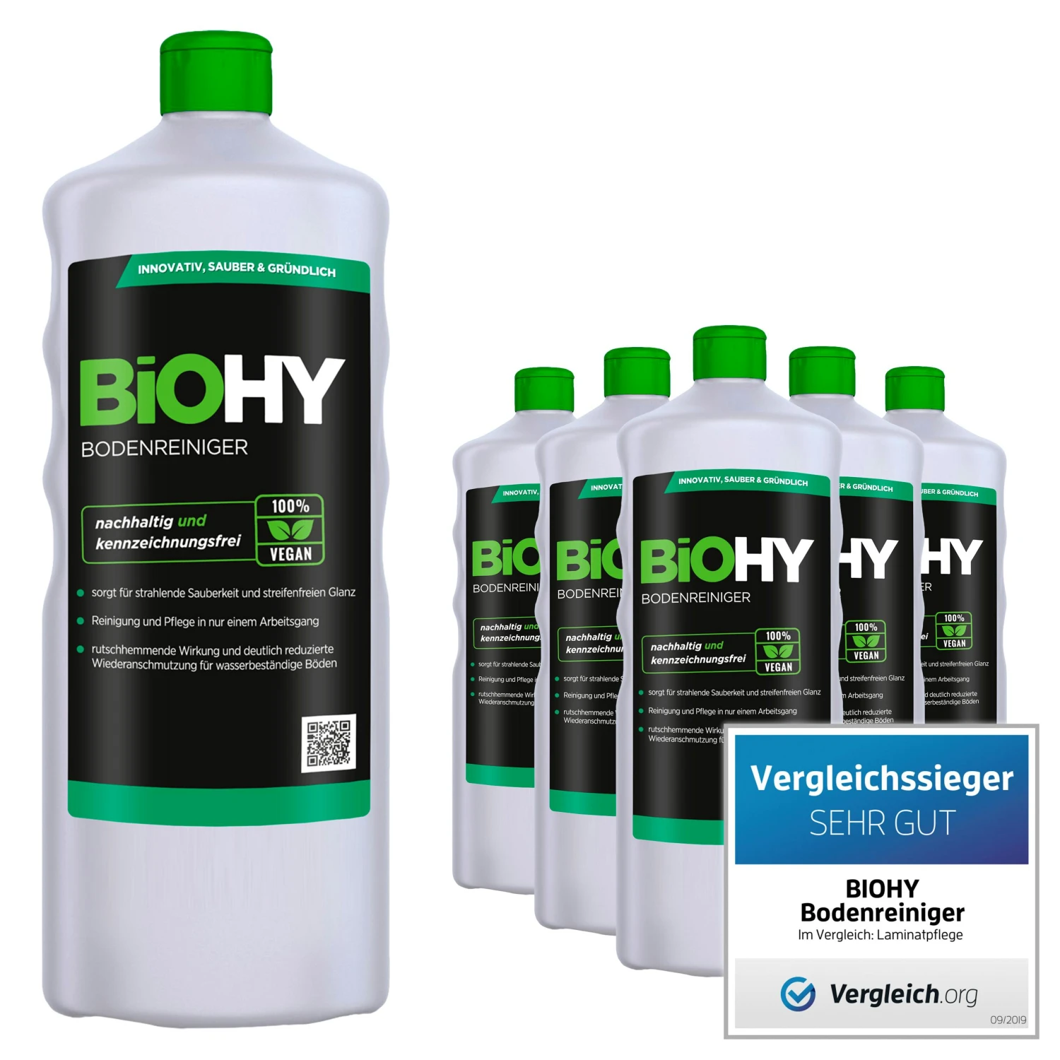 BiOHY Bodenreiniger (50x10l Kanister) | Konzentrat Für Alle Reinigungsgeräte Und Alle Hartböden | Angenehmer Geruch Und Streifenfreie Reinigung 7 BiOHY Bodenreiniger (50x10l Kanister) | Konzentrat Für Alle Reinigungsgeräte Und Alle Hartböden | Angenehmer Geruch Und Streifenfreie Reinigung – Bild 5