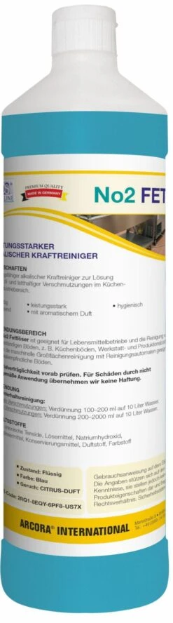 ARCORA Leistungsstarker Alkalischer Kraftreiniger No2 FETTLÖSER, 1L -Bissell Shop 5b6b76c7 a66d 4271 a2bf fe2f24e9367b 1