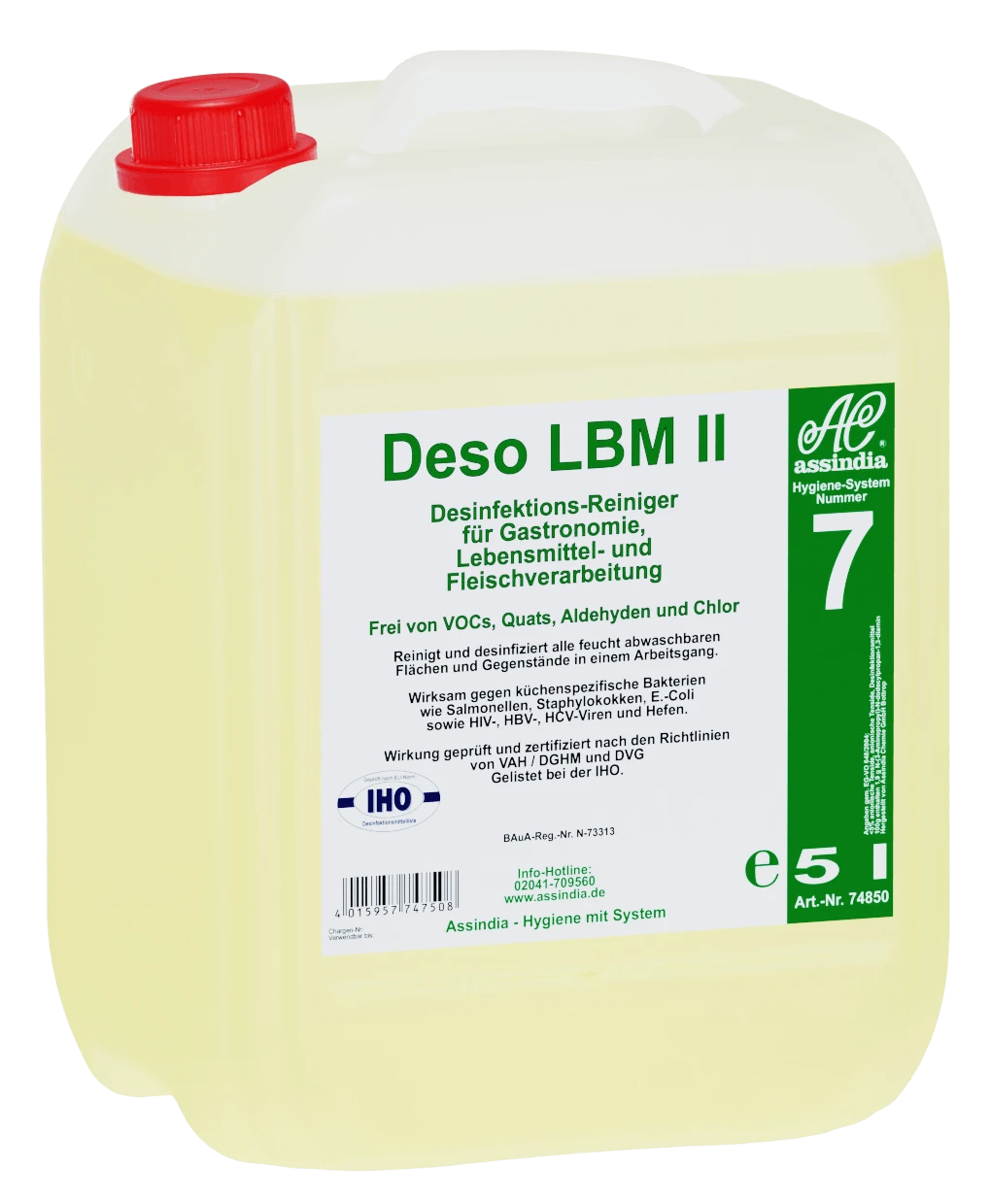 Assindia Deso LBM II Desinfektionsreiniger 5l 3 Assindia Deso LBM II Desinfektionsreiniger 5l