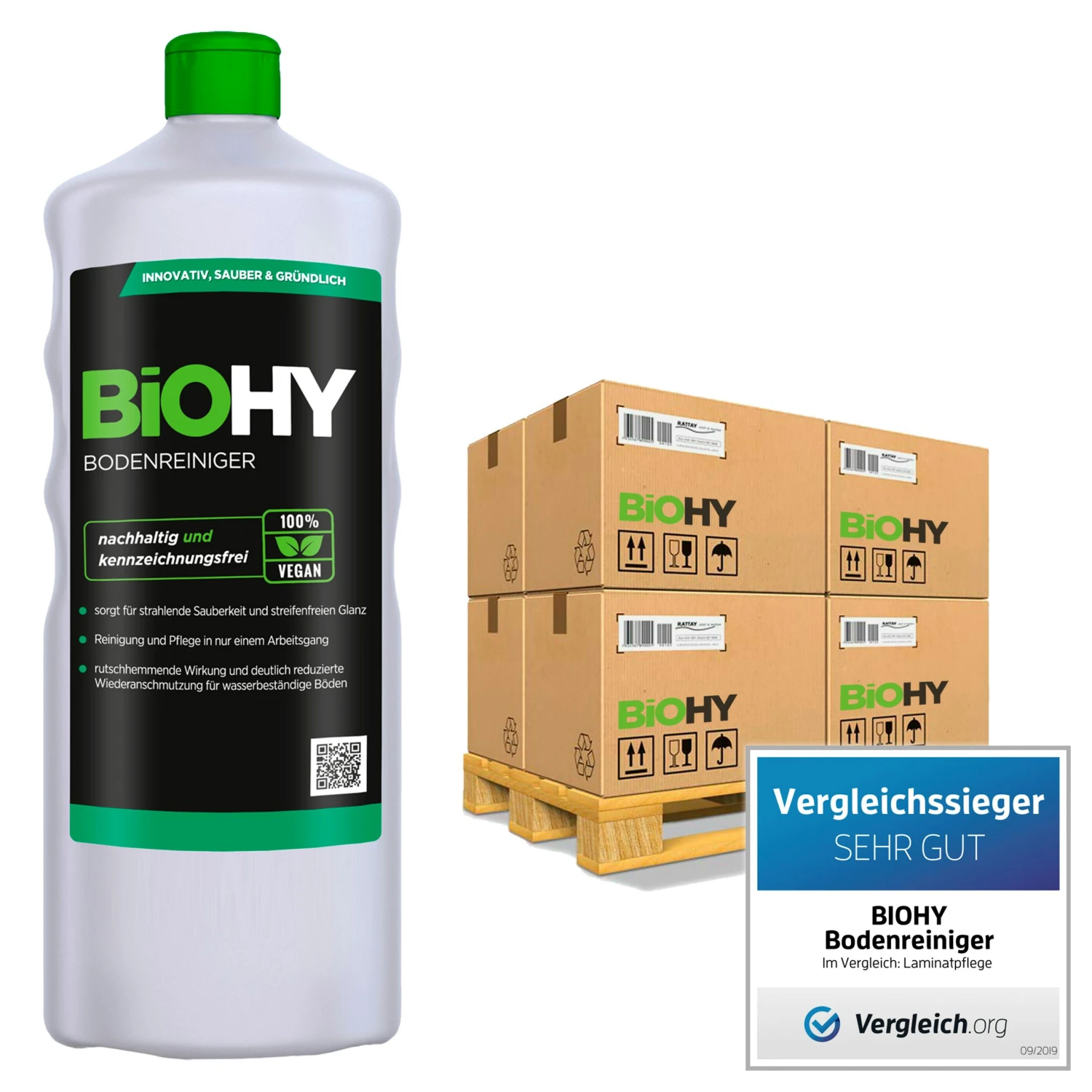 BiOHY Bodenreiniger (24x20l Kanister) | Konzentrat Für Alle Reinigungsgeräte Und Alle Hartböden | Angenehmer Geruch Und Streifenfreie Reinigung 6 BiOHY Bodenreiniger (24x20l Kanister) | Konzentrat Für Alle Reinigungsgeräte Und Alle Hartböden | Angenehmer Geruch Und Streifenfreie Reinigung – Bild 4
