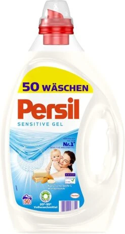 Persil Sensitive Gel Flüssigwaschmittel Waschmittel Wäsche 2x50 Waschladungen -Bissell Shop 60464bf1 f6c3 4937 a40f 7c3228fe64bc