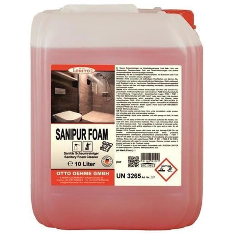 Sanitärreiniger Sanipur Foam 327 10 Liter 3 Sanitärreiniger Sanipur Foam 327 10 Liter