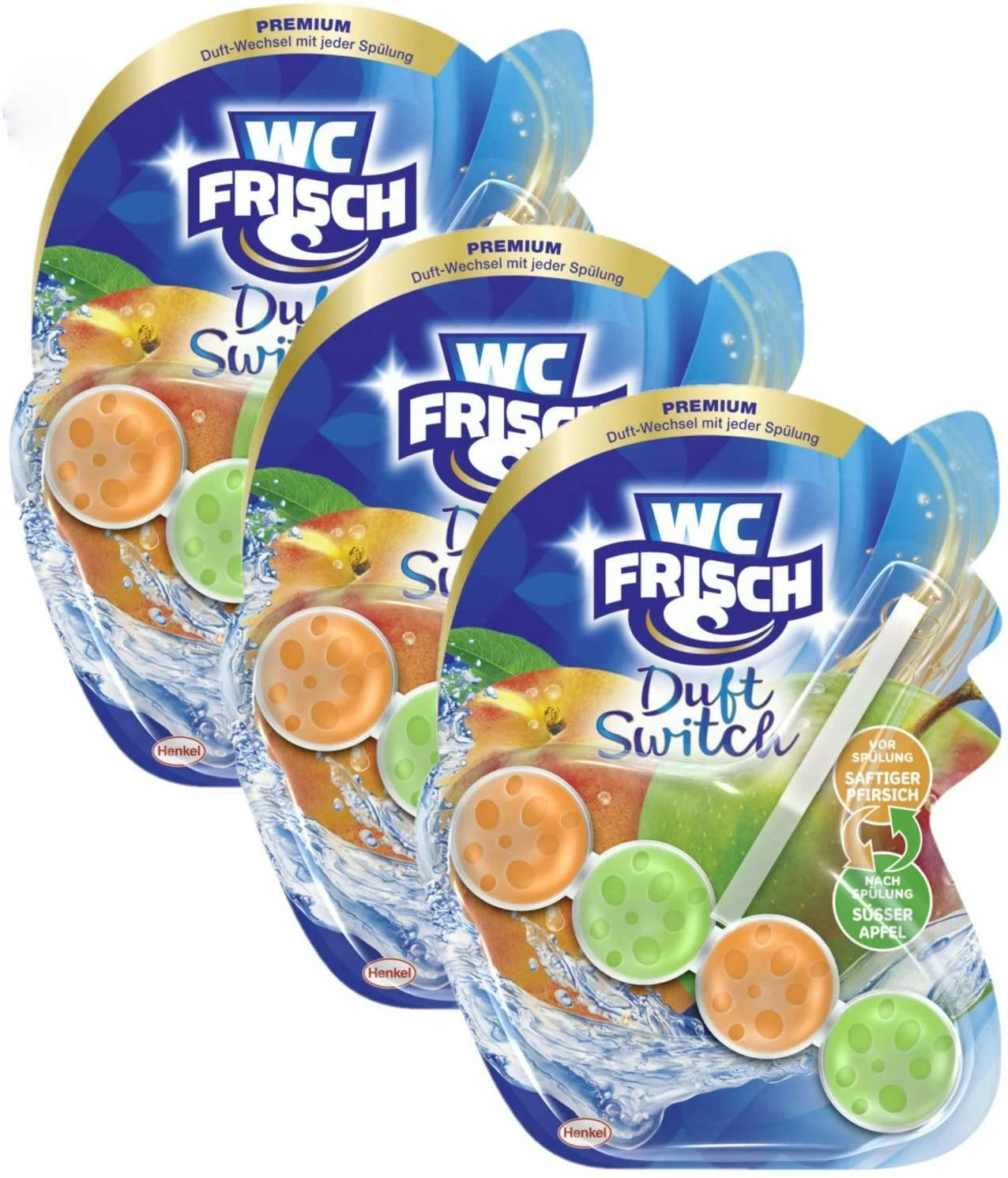 WC Frisch Duft Switch Grüner Apfel Und Wasserlilie 10x50g WC-Reiniger Duftspüler 7 WC Frisch Duft Switch Grüner Apfel Und Wasserlilie 10x50g WC-Reiniger Duftspüler – Bild 5