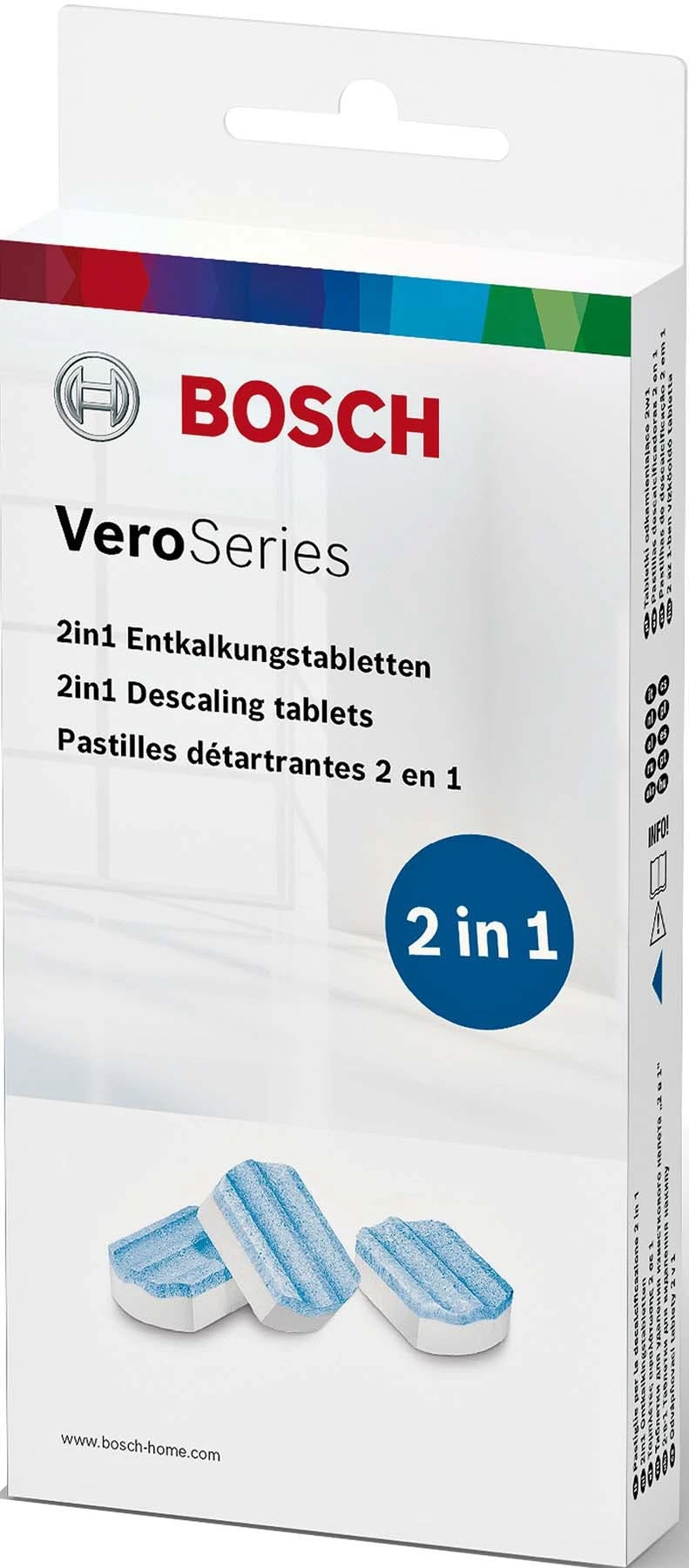 Bosch Entkalkungstabletten 3 Stk. A 40g,f.KVA TCZ8002A (VE3) 3 Bosch Entkalkungstabletten 3 Stk. A 40g,f.KVA TCZ8002A (VE3)