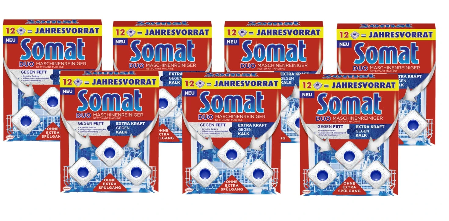 Somat Maschinenreiniger Hygienisch Und Sauber Spülmaschinen Tabs 7x12 Stück 3 Somat Maschinenreiniger Hygienisch Und Sauber Spülmaschinen Tabs 7x12 Stück