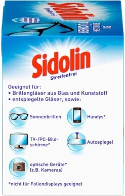 Sidolin Brillen Putztücher 50 Stück Reinigungstücher Brillenputztücher Reiniger -Bissell Shop 93951b7c db0b 4d87 a837 5e51ee5f2108