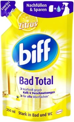 Biff Bad Total Zitrus Badreiniger Bad Reiniger Badezimmer 2x750 Ml Sprühflasche -Bissell Shop 9491ac61 7a44 4e83 b0b2 fd8707ce9a23
