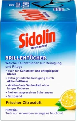 Sidolin Brillen Putztücher 50 Stück Reinigungstücher Brillenputztücher Reiniger -Bissell Shop 9539c75e 1afc 42c3 a09a a1df10248246