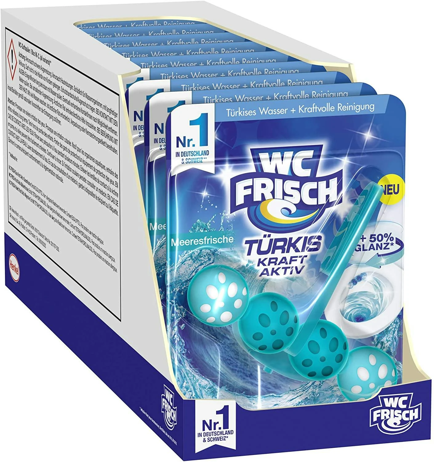 WC FRISCH Kraft Aktiv Blauspüler Blütenfrische 50g WC-Reiniger Reinigung 9 WC FRISCH Kraft Aktiv Blauspüler Blütenfrische 50g WC-Reiniger Reinigung – Bild 7
