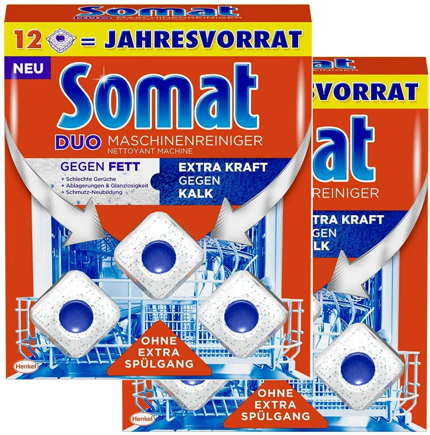 Somat Deo Duo-Perls Zitrone Orange Spülmaschine 8x1 Stück Geschirrspülmittel 9 Somat Deo Duo-Perls Zitrone Orange Spülmaschine 8x1 Stück Geschirrspülmittel – Bild 7