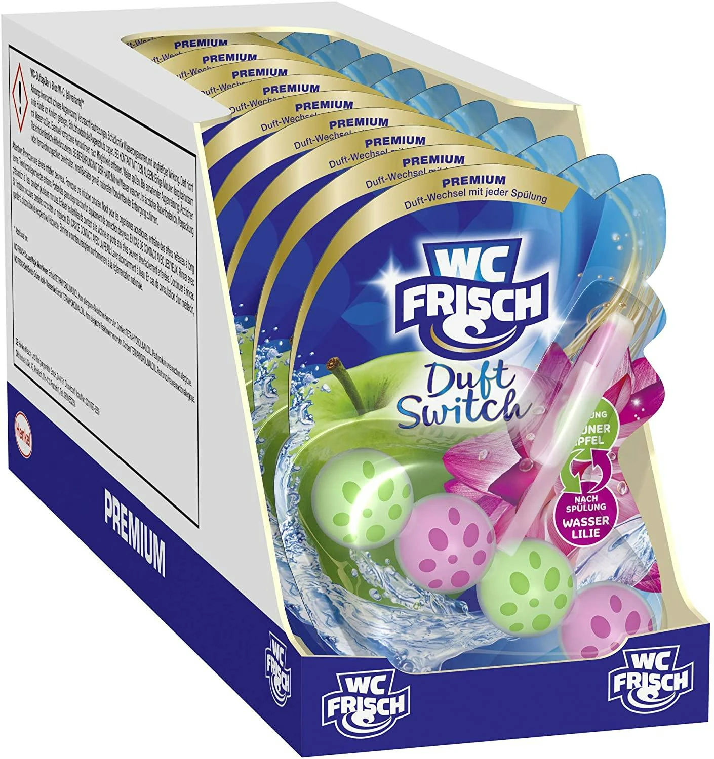 WC Frisch Duft Switch Saftiger Pfirsich Süßer Apfel 10x50g WC Reiniger Reinigung 5 WC Frisch Duft Switch Saftiger Pfirsich Süßer Apfel 10x50g WC Reiniger Reinigung – Bild 3