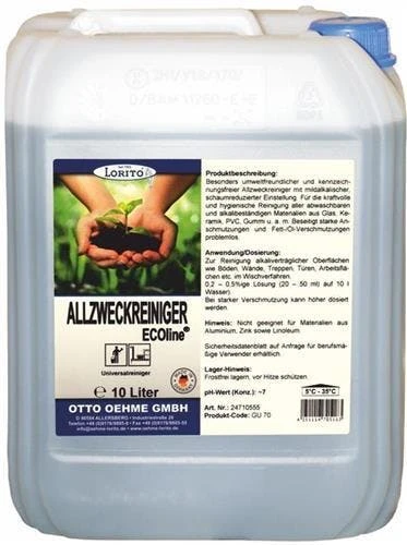 Lorito Allzweckreiniger Ecoline Kennzeichnungsfreier Allround-Reiniger 1 Liter 4 Lorito Allzweckreiniger Ecoline Kennzeichnungsfreier Allround-Reiniger 1 Liter – Bild 2