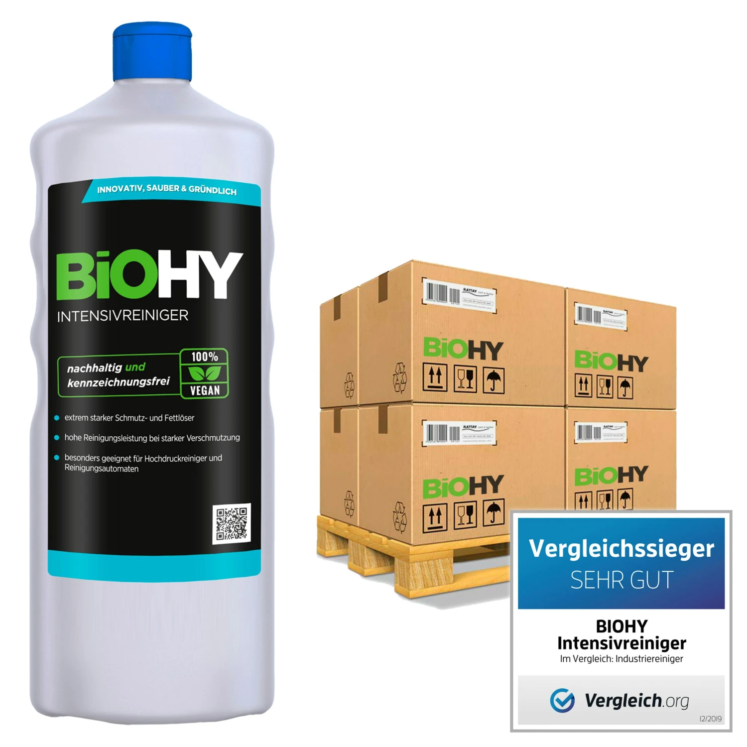 BiOHY Intensivreiniger Universal (2x1l Flasche) | Hochleistungs-INDUSTRIEREINIGER | Grundreiniger Ideal Für Hochdruckreiniger, Schaumarm 4 BiOHY Intensivreiniger Universal (2x1l Flasche) | Hochleistungs-INDUSTRIEREINIGER | Grundreiniger Ideal Für Hochdruckreiniger, Schaumarm – Bild 2