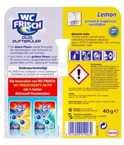 WC FRISCH Duo-Duftspüler Lemon WC Reiniger & WC-Duftstein 1 Stück Badreiniger -Bissell Shop bd7eae40 5e29 4ef8 94e2 6d7e46270994