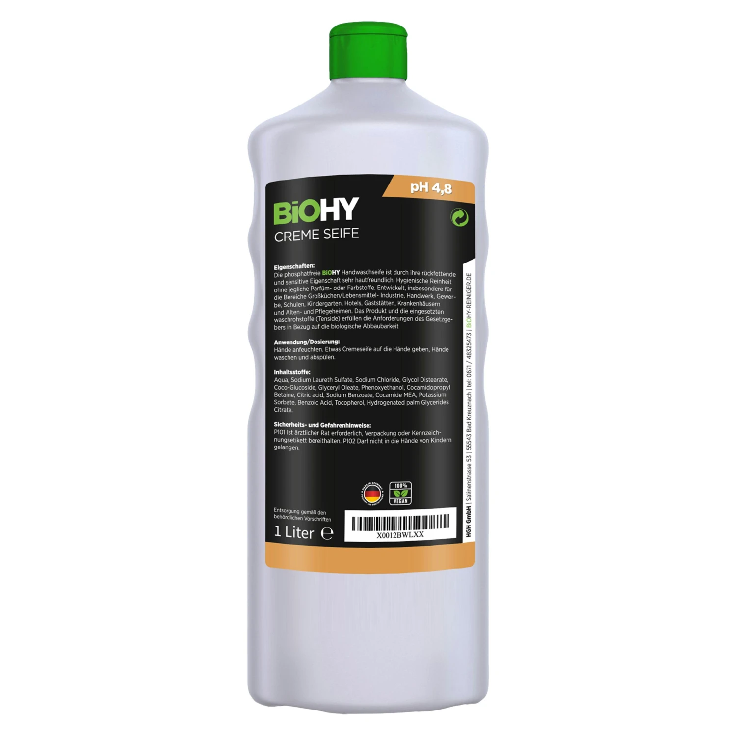 BiOHY Creme Seife (3x1l Flasche) | Hautschonende, Rückfettende Und Geruchsneutrale Handseife PHOSPHATFREI | Ohne Parfüm Und Farbstoffe 8 BiOHY Creme Seife (3x1l Flasche) | Hautschonende, Rückfettende Und Geruchsneutrale Handseife PHOSPHATFREI | Ohne Parfüm Und Farbstoffe – Bild 6