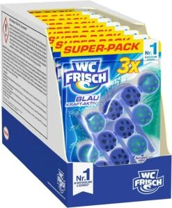 WC Frisch Blau Kraft-Aktiv 9er Pack OzeanFrische Farbspüler 9x3Stück WC-Reiniger