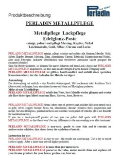 Perladin Premium Metallpflege Metallreiniger Paste EdelGlanz Tube 50ml Edelstahlpflege Reiniger -Bissell Shop dfa07ef3 f877 4741 9624 b635f516b6cf