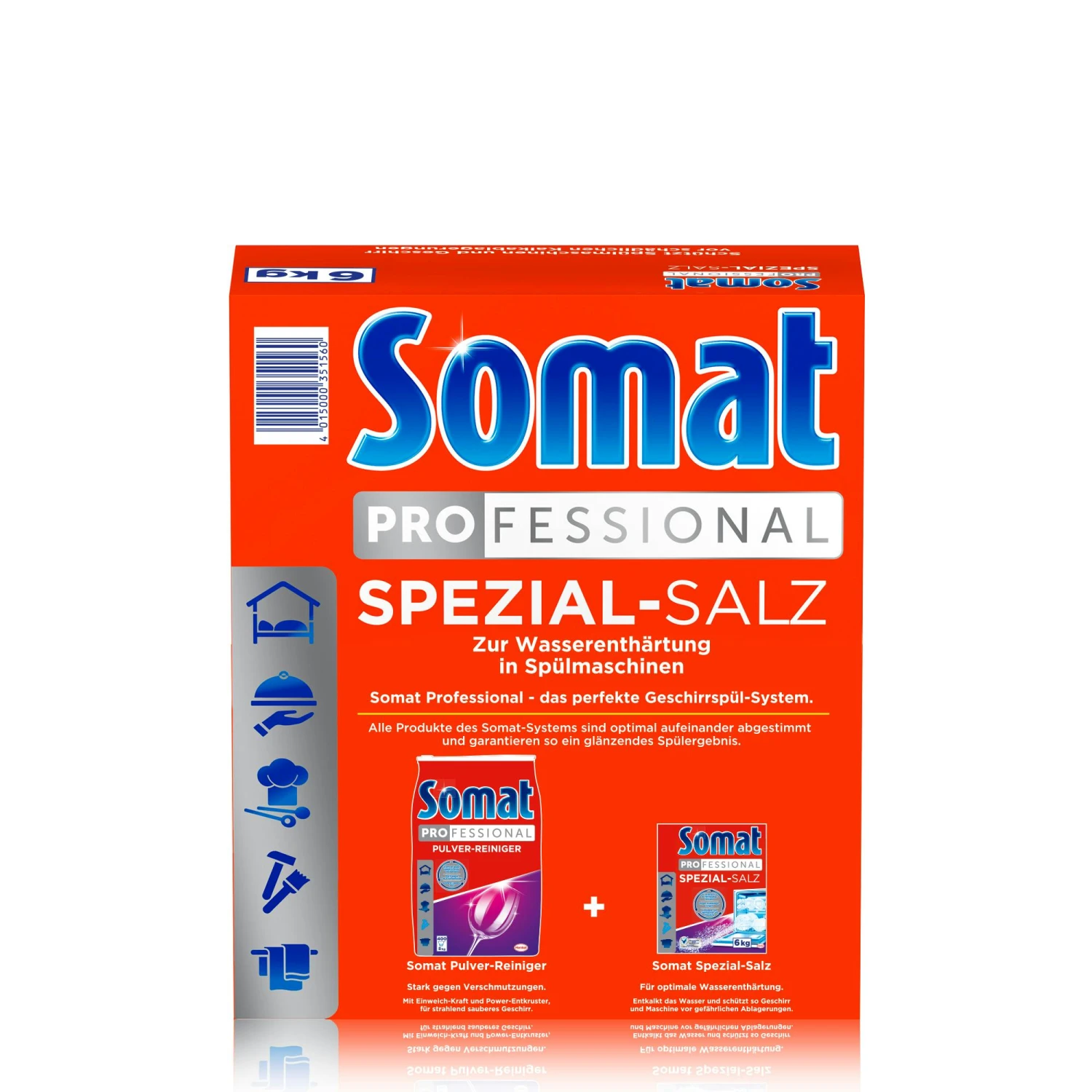 Somat Professional, Spezial-Salz, Spülmaschinensalz Großpackung Für Die Industriespülmaschine, 6 Kg 4 Somat Professional, Spezial-Salz, Spülmaschinensalz Großpackung Für Die Industriespülmaschine, 6 Kg – Bild 2