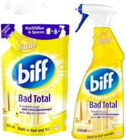 Biff Bad Total Zitrus Badreiniger 750ml Sprühflasche Reiniger Reinigungsmittel -Bissell Shop f2cd8fac 5493 4519 b41a 9c766a2711bf 2