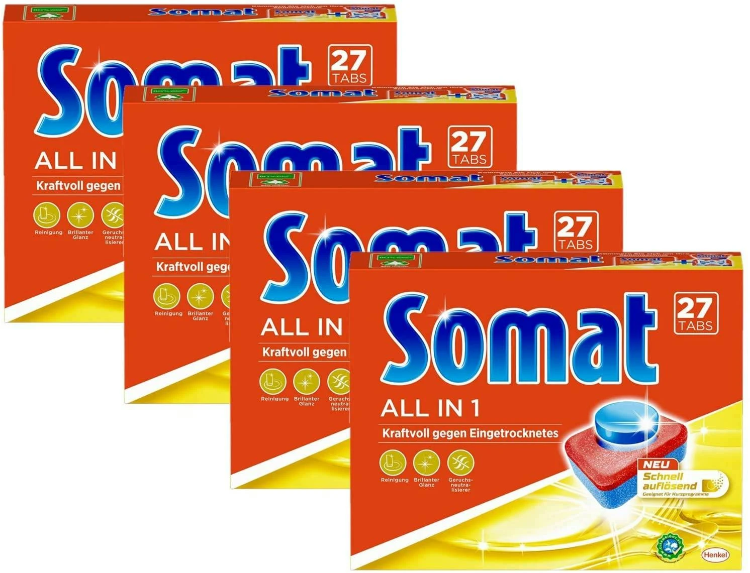 Somat 10 All In 1 Extra Multi Aktiv 2er Pack Spülmaschinen Tabs 2x25 Reinigung 4 Somat 10 All In 1 Extra Multi Aktiv 2er Pack Spülmaschinen Tabs 2x25 Reinigung – Bild 2